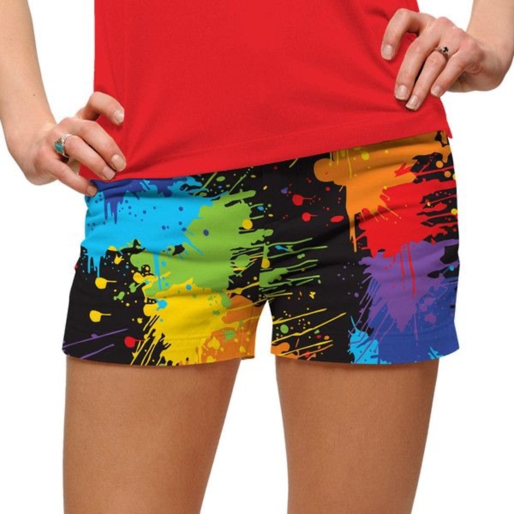 LoudMouth Splatter Paint Golf Shorts